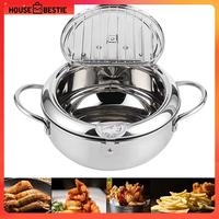 Gambar Panci Penggorengan Termometer Stainless Steel Deep Fryer Pot Goreng - 24.8 cm dari House Bestie undefined 1 Tokopedia