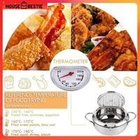 Gambar Panci Penggorengan Termometer Stainless Steel Deep Fryer Pot Goreng - 24.8 cm dari House Bestie undefined 4 Tokopedia
