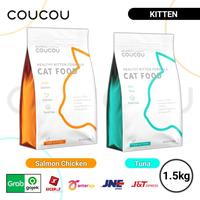 Gambar COUCOU Super Premium Cat Food for Kitten High Quality Protein 1.5 Kg - Salmon Chicken dari PETSHOP PASTEUR undefined 1 Tokopedia