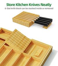 Gambar Delamu Expandable Silverware Organizer with Cutlery Organizer dari Home and Kitchen USA undefined 3 Tokopedia