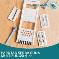 Gambar Parutan Serbaguna Multifungsi 4 in 1 / Alat Pemotong Buah & Sayur dari Pasar Tisu undefined 1 Tokopedia