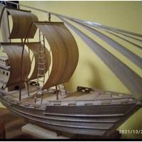 Gambar miniatur perahu layar bambu dari KSI CRAFT FLOWER undefined 1 Tokopedia