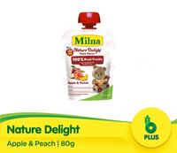 Gambar MILNA NATURE DELIGHT APPLE & PEACH 80 GR dari Kid Malang undefined 1 Tokopedia