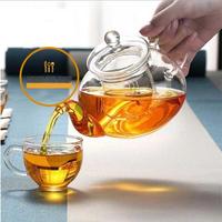 Gambar Tea Pot Teko Teh Kaca Saringan Glass Maker Kopi Teapot Infuser 400 ml - 400 ml dari Moncloud Shop undefined 2 Tokopedia