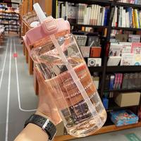 Gambar BZ814 2L Sports Water Bottle With Straw Transparent High ValueCold Wat dari kelontong_54 undefined 4 Tokopedia