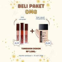 Gambar OMG Oh My Glam Coverlast Liquid Foundation All Varian - Alas Bedak - 41W Sand dari Jwl Skin Shop undefined 3 Tokopedia