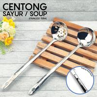 Gambar Centong Sayur Sup Sop Kuah Soup Bakso Lauk Stainless Tebal Lubang - non-Lubang dari Bandung Grup Stainless undefined 1 Tokopedia