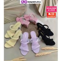 Gambar AR_ (BISA COD) High heels 9cm sandal hak tinggi kepang ban 2 hils dari siskawidowati undefined 2 Tokopedia