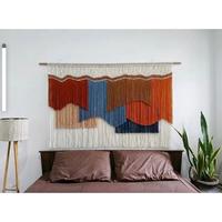 Gambar Macrame gelombang hiasan dinding/home décor/ wall decoration - 100 x 70 CM dari ocean blue home undefined 1 Tokopedia