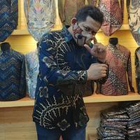 Gambar Baju Kemeja Batik Pria Cowok Lengan Panjang Seragam Kantor Modern Big - Hijau, S dari BATIK BAGUS JAKARTA undefined 5 Tokopedia