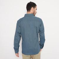Gambar FICHINO Kemeja Pria Basic Polos Lengan Panjang Biru Misty - S dari Fichino Shop undefined 3 Tokopedia
