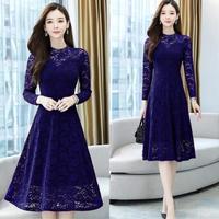 Gambar Baju Kondangan brokat Dres Brukat Premium kekinian mewah brokat modern - Maron, L dari Mehruzshop undefined 3 Tokopedia