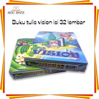 Gambar ( 1 BUKU) buku tulis vision 32 ,38 , dan 58 lembar / buku tulis - 38 lembar dari Shar stationery undefined 1 Tokopedia