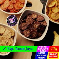 Gambar Keripik Pisang Koin Coklat 500g / Kripik Pisang Manis Asli Lampung - PISANG ASIN, 500g dari Duyung Ngemil undefined 3 Tokopedia