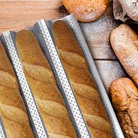 Gambar 2 Pack Baguette Pan Nonstick 15' x 13' French Baguette Bread Pan dari Home and Kitchen USA undefined 1 Tokopedia