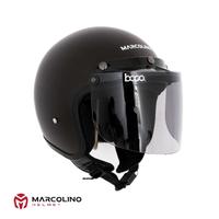 Gambar Helm Bogo Retro Marcolino Dark Choco SNI Bogo Original by JMC Helmet dari JMC Helmet undefined 3 Tokopedia