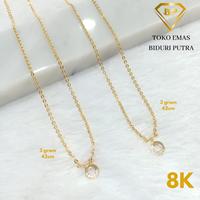 Gambar KALUNG NORI LIONTIN BULAT PERHIASAN EMAS ASLI KADAR 8K375 TOKO EMAS dari amandaa olshop1 undefined 1 Tokopedia
