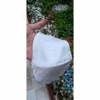 Gambar MASKER SRITEX KAIN PUTIH 2 PLY/LAPIS ANTI AIR ANTI BAKTERI EARLOOP - Sritex 2 Ply dari zalinstore undefined 5 Tokopedia