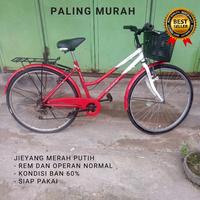 Gambar Sepeda keranjang cewek wanita perempuan dewasa ukuran 26 bekas siap dari rizal store-01 undefined 2 Tokopedia