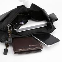 Gambar Tas Selempang Pria Wanita HAOSHUAI 6808 Waistbag Premium Waterproof - Hitam dari AarBee undefined 4 Tokopedia