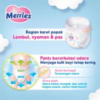 Gambar MERRIES Baby Diaper Pants XL 19s dari Anita Mart undefined 5 Tokopedia