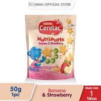 Gambar NESTLE CERELAC Nutripuffs Banana Strawberry 50g Mulai usia 1 tahun dari Anita Mart undefined 1 Tokopedia