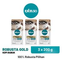 Gambar EXCELSO Robusta Gold - Bubuk Kopi 3 x 200 gr dari Kapal Api Store undefined 1 Tokopedia
