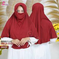 Gambar Bergo PLAIN MILLA MASK Miulan Bahan : Jersey dari Grosir Hijab Store Jogja undefined 4 Tokopedia