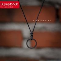 Gambar Kalung Cincin Hitam | Kalung Pria / Wanita | Stainles steel dari overpassion undefined 1 Tokopedia