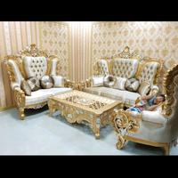 Gambar Kursi Tamu Super Mewah Kayu Jati Asli Furniture Ukir Jepara dari WAHYU FURNITURE ART undefined 4 Tokopedia