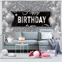 Gambar 3 Size Happy Birthday Background Banner Glittering Grey dari Eiliya Store Official undefined 2 Tokopedia