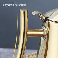 Gambar Teko Ceret Kettle Pot Teh Kopi Teapot With Filter Stainless Steel 7RHX - Gold dari cloudesub.id undefined 2 Tokopedia