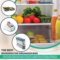 Gambar SP Design Home Solutions Non Slip Plastic Storage Bins.Large 2 Pack dari Home and Kitchen USA undefined 4 Tokopedia