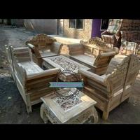Gambar Meja & kursi tamu jati mentahan ukir Jepara dari 57meubel undefined 1 Tokopedia