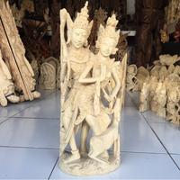 Gambar Patung Rama Sita Kayu Buatan Tangan Bali 51.5x21x10.5 cm dari Seratusart undefined 1 Tokopedia