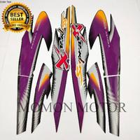 Gambar HM Sticker Striping Stiker Honda Supra X 100 2000 2001 Hitam Ungu dari Arinta Stores undefined 2 Tokopedia