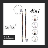 Gambar SALSA Eyebrow Guru - SALSA PENSIL ALIS 4 IN 1 - 4in1 BlackBrwn dari POVSTOREID undefined 4 Tokopedia