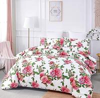 Gambar DaDa Bedding Romantic Roses Floral Duvet Cover Set|King - 3-Pieces dari Home and Kitchen USA undefined 5 Tokopedia