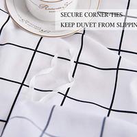 Gambar Nanko Queen Duvet Cover Set Grid, 90x90 Soft Bedding Cover dari Home and Kitchen USA undefined 3 Tokopedia