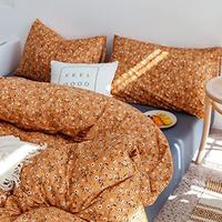Gambar VClife Cotton Duvet Cover Queen Pumpkin Bedding Sets Rust-Queen Size dari Home and Kitchen USA undefined 4 Tokopedia