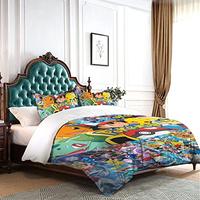 Gambar Cartoon 3 Pieces Bedding Sets Lightweight Comfortable Soft 3D Printed dari Home and Kitchen USA undefined 3 Tokopedia
