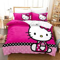 Gambar starbluegarden Red Hello Kitty Kids Bedding Set Duvet Cover Quilt dari Home and Kitchen USA undefined 1 Tokopedia