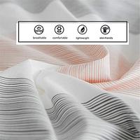 Gambar FenDie Striped Bedding Set Modern Peach White Gray Color Duvet dari Home and Kitchen USA undefined 3 Tokopedia