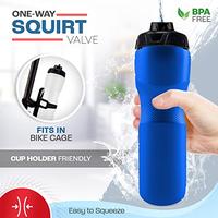 Gambar Sports Squeeze Water Bottle with One-Way Valve - Two Pack dari Home and Kitchen USA undefined 2 Tokopedia