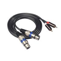 Gambar PIK77 REXLIS 3 m XLR ke RCA Kabel 2 RCA Pria 2 XLR Perempuan Kabel dari Toko WRH undefined 2 Tokopedia