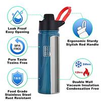 Gambar DRIP DROP Insulated Sports Water Bottle Flask for Gym Travel dari Home and Kitchen USA undefined 2 Tokopedia