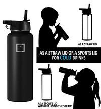 Gambar Iron Flask Sports Water Bottle - 40 Oz, 3 Lids (Straw Lid) dari Home and Kitchen USA undefined 4 Tokopedia