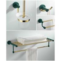 Gambar CS Aksesoris Rak Toilet Bahan Tembaga Warna Hijau-Emas tuk Kamar Mandi - Kait Mantel dari CAHAYA STORE-ID undefined 1 Tokopedia