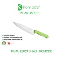 Gambar KOMODO PISAU DAPUR KNIFE STAINLESS STEEL EURO 6 INCH dari Belanja Elektronik undefined 1 Tokopedia