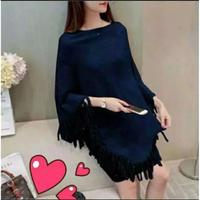 Gambar RAJUT ATASAN PONCHO WANITA MURAH RAWIS SWEATER dari noahstore89 undefined 5 Tokopedia
